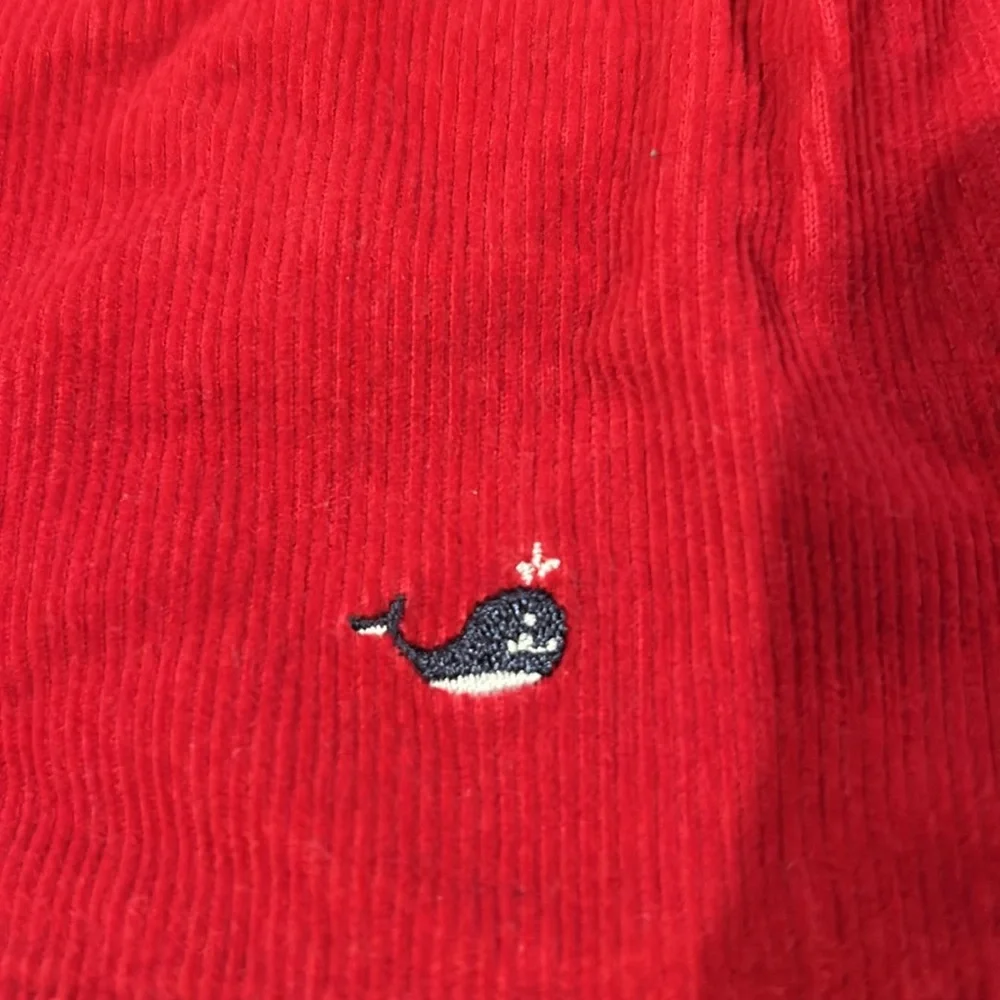 Gymboree Whale Watching (2003 line) Red Embroidered Corduroy Skirt Size 4